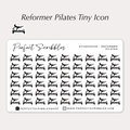 REFORMER PILATES Tiny Icon planner stickers | Credit card size sheet