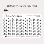 REFORMER PILATES Tiny Icon planner stickers | Credit card size sheet
