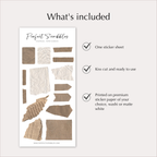 PAPER ELEMENTS Stickers – Torn Paper & Kraft Ephemera
