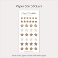 PAPER STAR Stickers – Neutral Kraft & Textured Stars