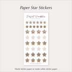 PAPER STAR Stickers – Neutral Kraft & Textured Stars