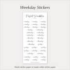 WEEKDAY Stickers – Elegant Script Planner Day Labels