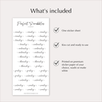 WEEKDAY Stickers – Elegant Script Planner Day Labels