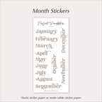 MONTH Stickers – Vintage Decorative Planner Headers