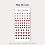 RED STAR Stickers – Planner & Journal Icon Stars