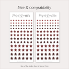 RED STAR Stickers – Planner & Journal Icon Stars
