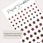 RED STAR Stickers – Planner & Journal Icon Stars