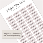HOLIDAY Planner Stickers – Minimal Capsule Labels