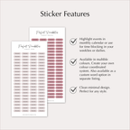 GROCERIES Planner Stickers – Minimal Capsule Labels