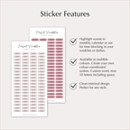 CUSTOM TEXT Planner Stickers – Personalised Capsule Labels