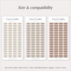 CUSTOM TEXT Planner Stickers – Personalised Capsule Labels