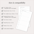 CONTACT INFORMATION Planner Inserts – Address & Contact Details Pages