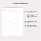 MONTHLY BUDGET Planner Inserts – Budget & Expense Tracker Pages