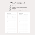 MONTHLY BUDGET Planner Inserts – Budget & Expense Tracker Pages