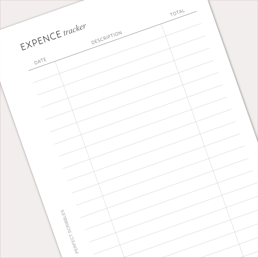 EXPENSE TRACKER Planner Inserts – Spending & Finance Log