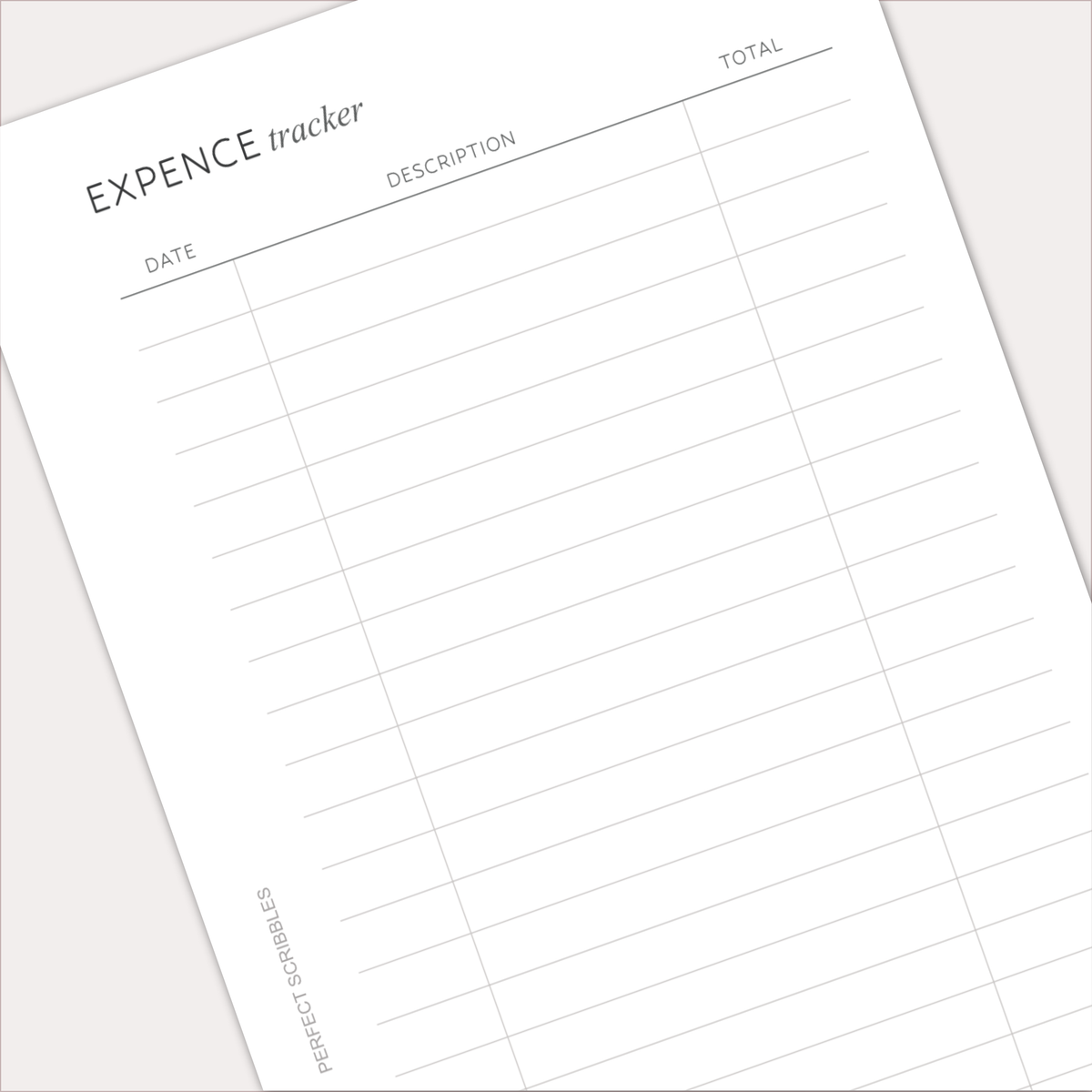 EXPENSE TRACKER Planner Inserts – Spending & Finance Log