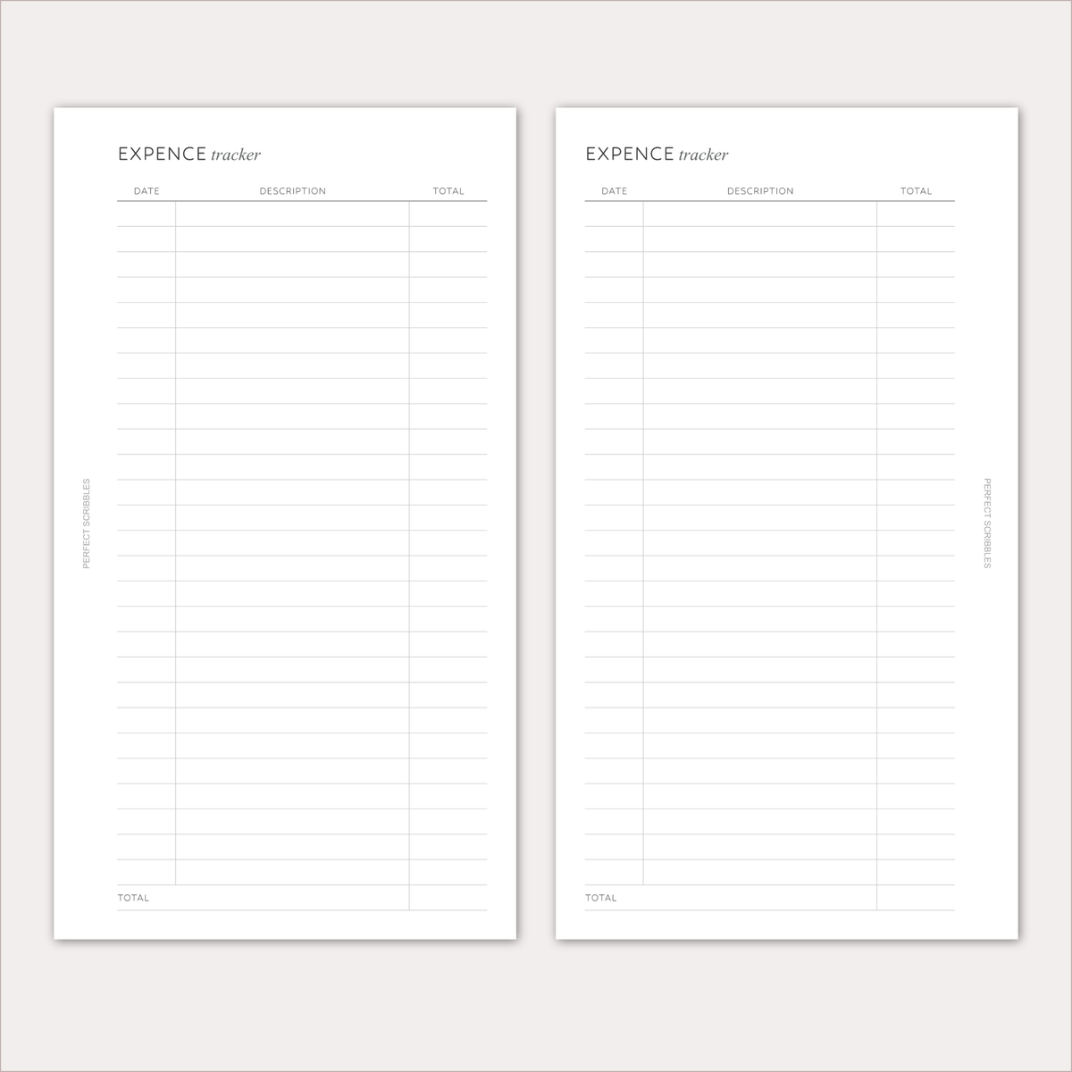 EXPENSE TRACKER Planner Inserts – Spending & Finance Log