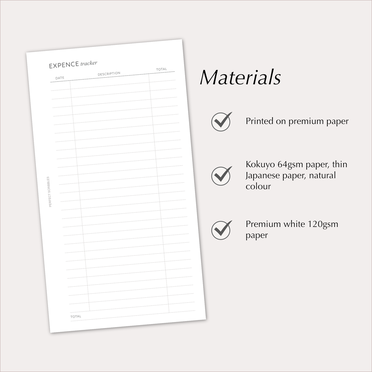 EXPENSE TRACKER Planner Inserts – Spending & Finance Log