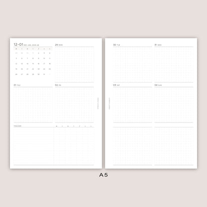 2026 DATED Weekly Planner Inserts | With tracker | PRINTED