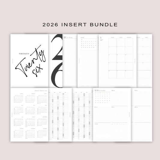 2026 DATED Insert Planner Bundle | PRINTED