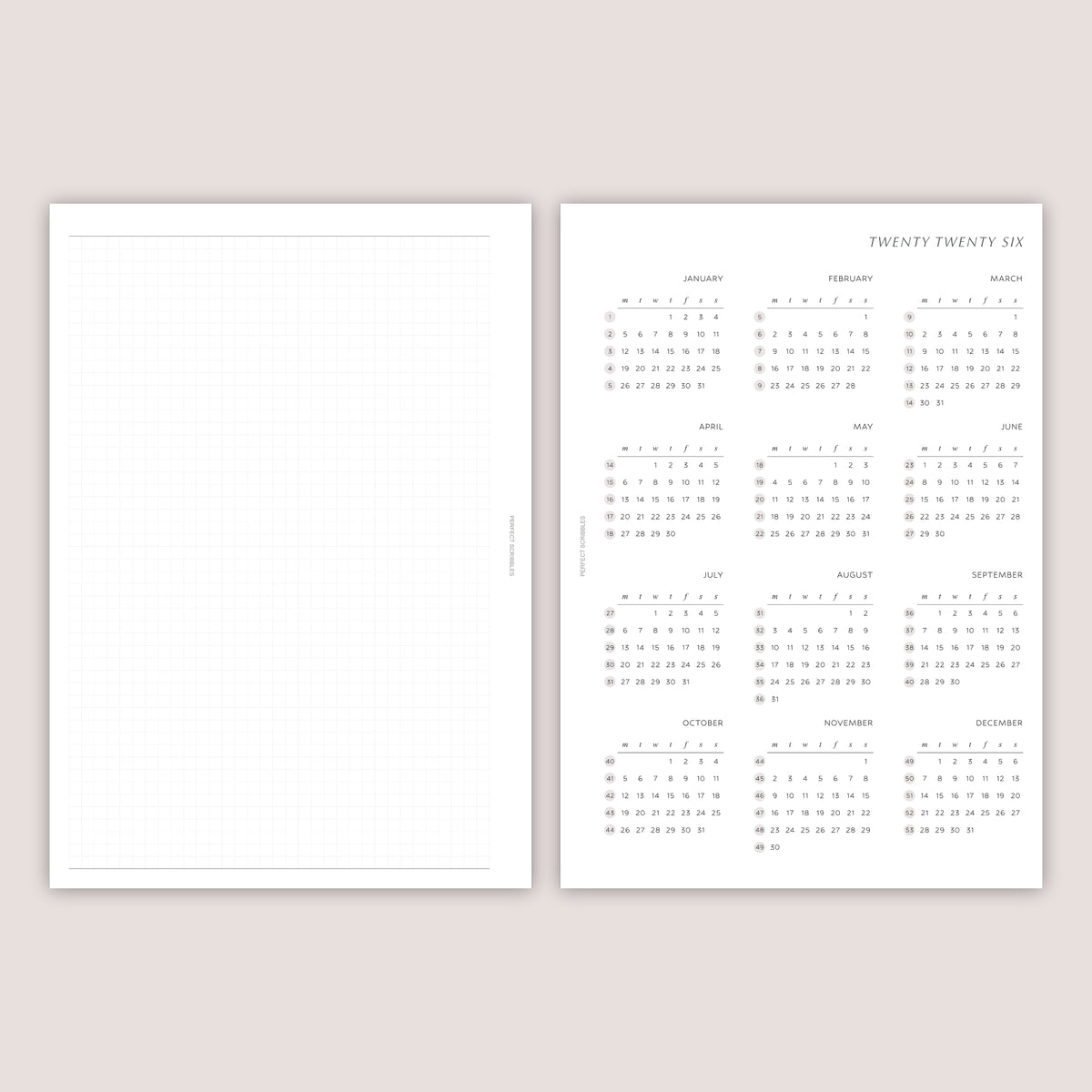 2026 DATED Insert Planner Bundle | PRINTED
