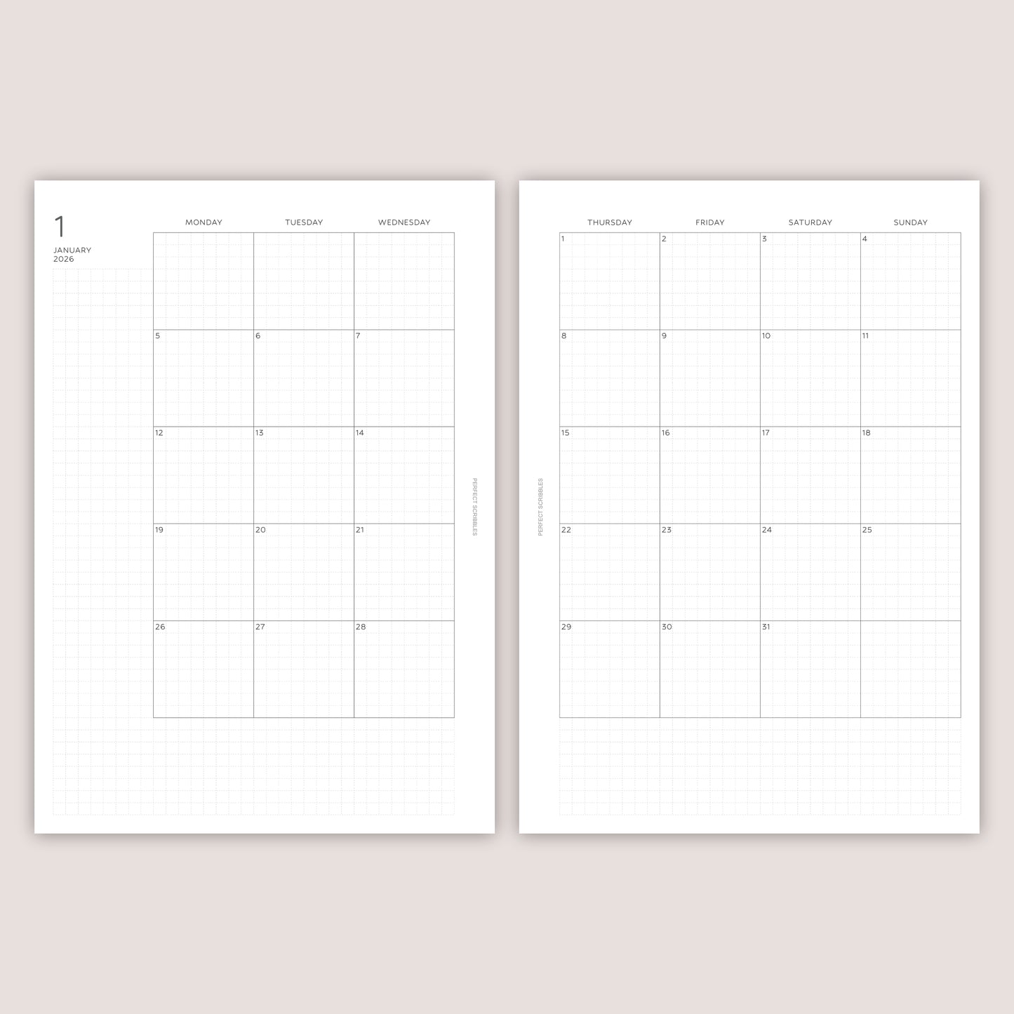 2026 DATED Insert Planner Bundle | PRINTED