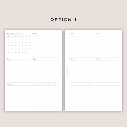 2026 DATED Insert Planner Bundle | PRINTED