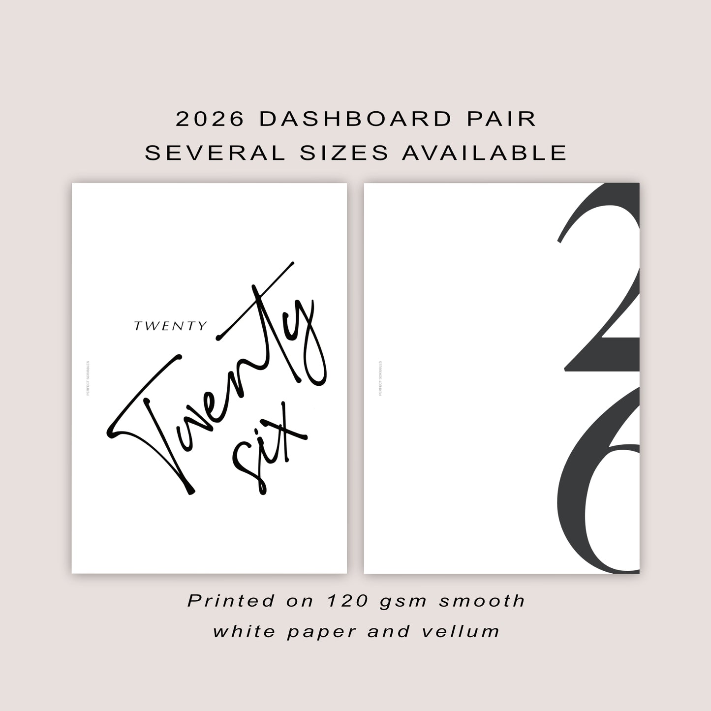 2026 Dashboard Pair | PRINTED