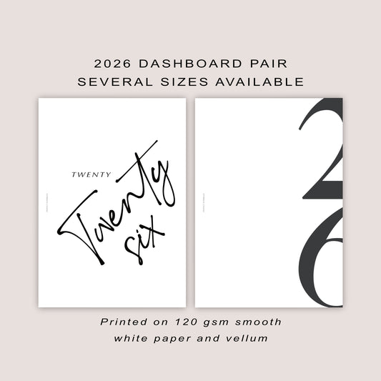 2026 Dashboard Pair | PRINTED