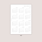 2026 Yearly Overview Insert | PRINTED