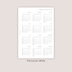 2026 Yearly Overview Insert | PRINTED