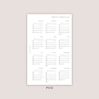 2026 Yearly Overview Insert | PRINTED