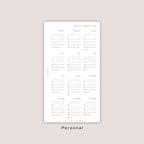 2026 Yearly Overview Insert | PRINTED