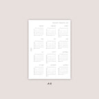 2026 Yearly Overview Insert | PRINTED