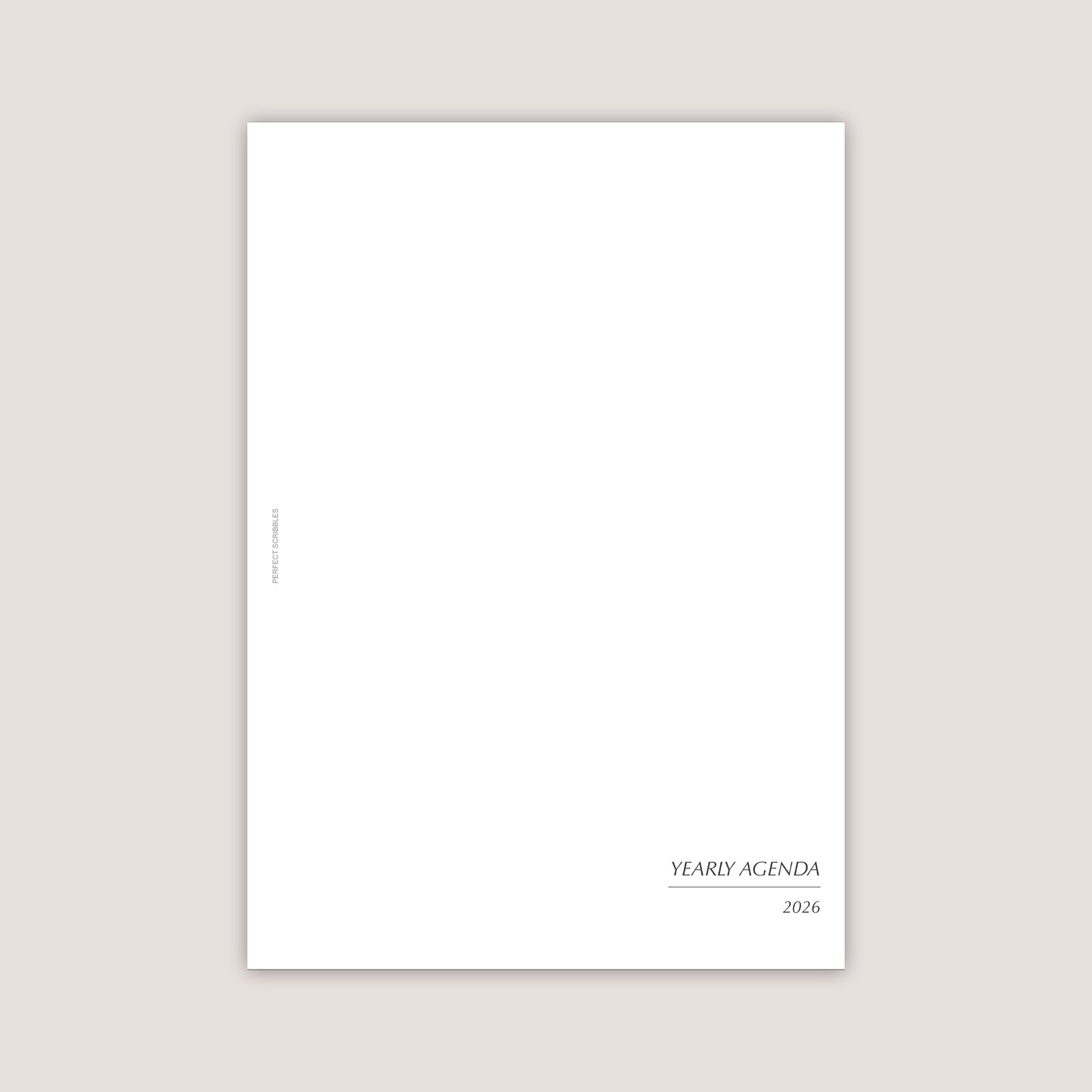 2026 DATED Yearly Overview and Quarterly Planner Inserts | PRINTED