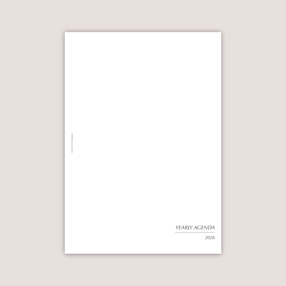 2026 DATED Yearly Overview and Quarterly Planner Inserts | PRINTED