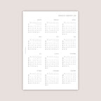 2026 DATED Yearly Overview and Quarterly Planner Inserts | PRINTED