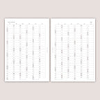 2026 DATED Yearly Overview and Quarterly Planner Inserts | PRINTED