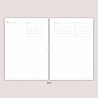 2026 DATED Yearly Overview and Quarterly Planner Inserts | PRINTED