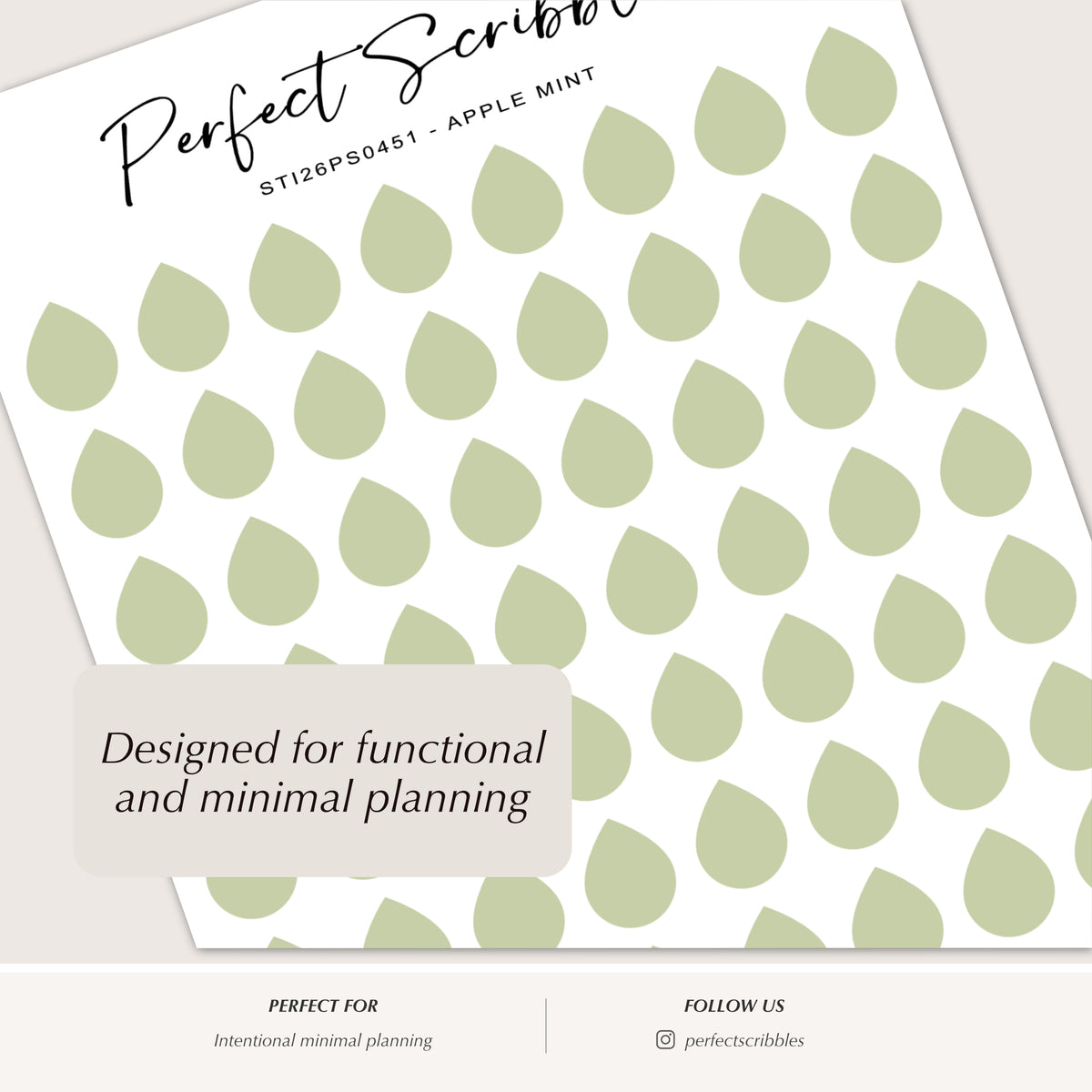 6mm Drop Planner Stickers | Functional Colour Coding Dots