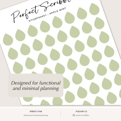6mm Drop Planner Stickers | Functional Colour Coding Dots