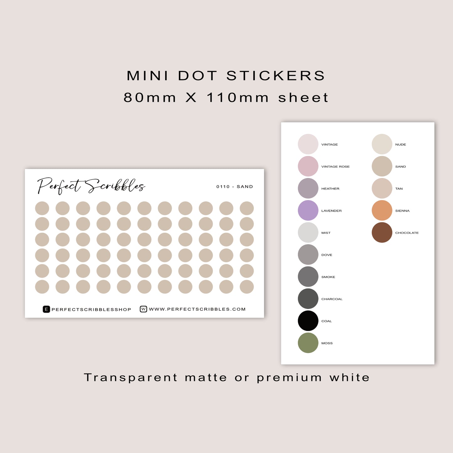 Mini Dot stickers