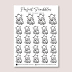 Pip Ate Too Much Planner Stickers | Washi | Premium matte white