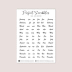 MINI MONTH Planner stickers