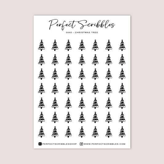 CHRISTMAS TREE Planner Icon Stickers