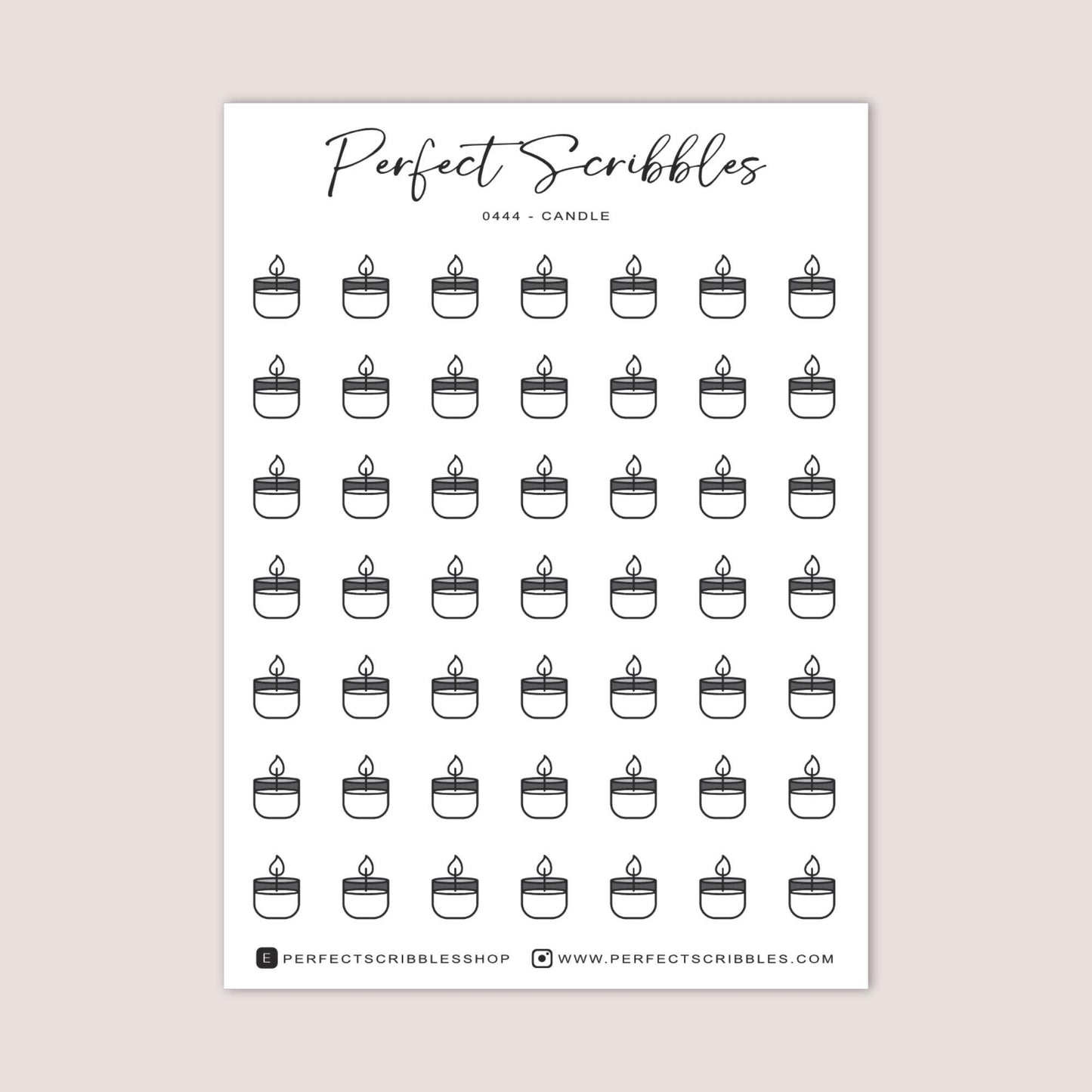 CANDLE Planner Icon Stickers