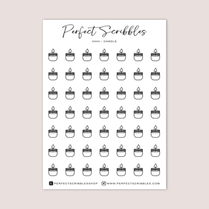CANDLE Planner Icon Stickers