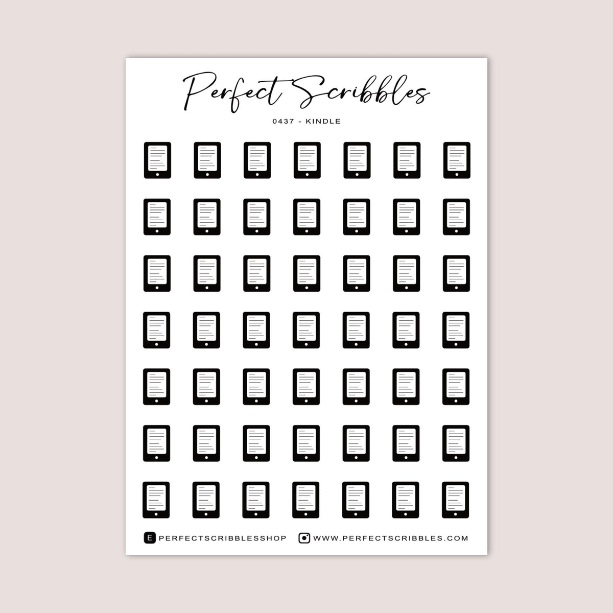 KINDLE Planning and Journaling Icon Stickers