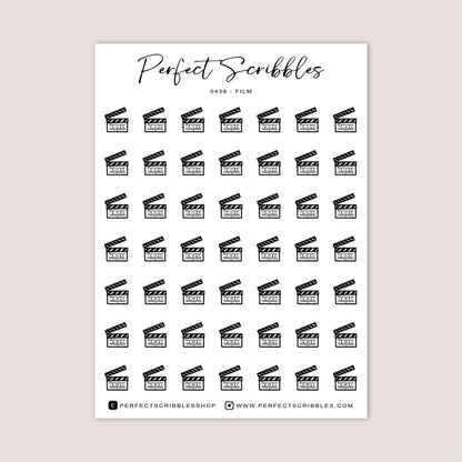 FILM Icon Sticker Sheet for Planning and Journaling