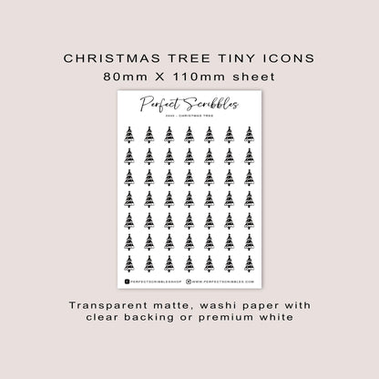 CHRISTMAS TREE Planner Icon Stickers